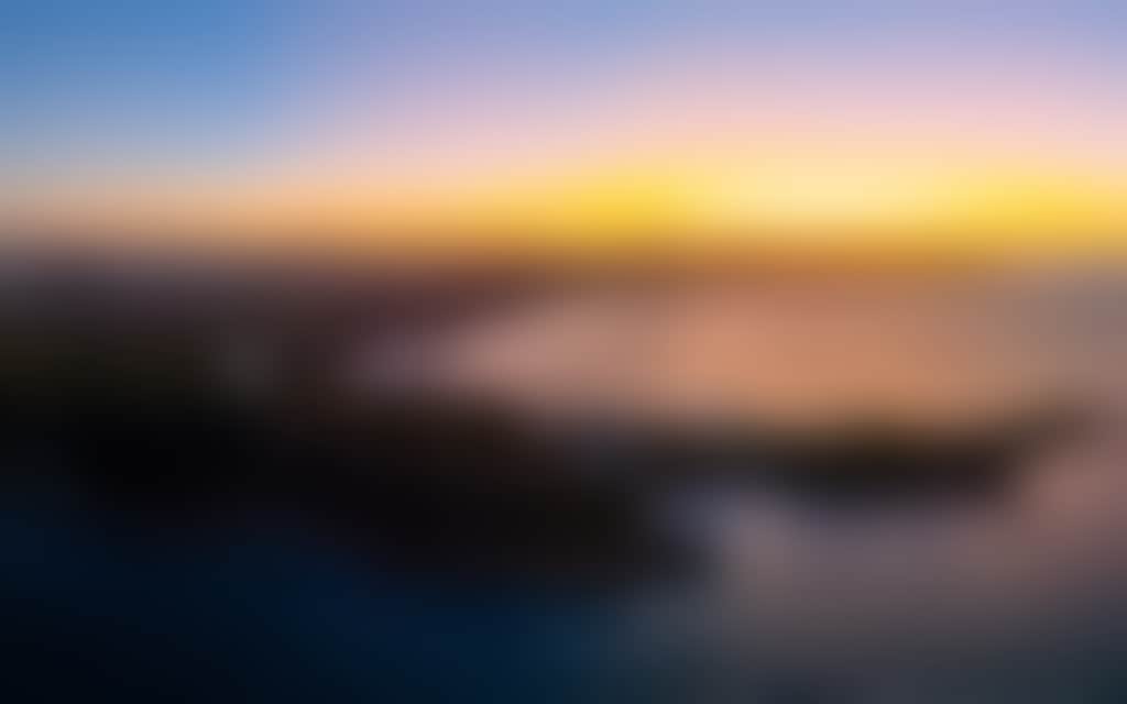 Bay view at sunset