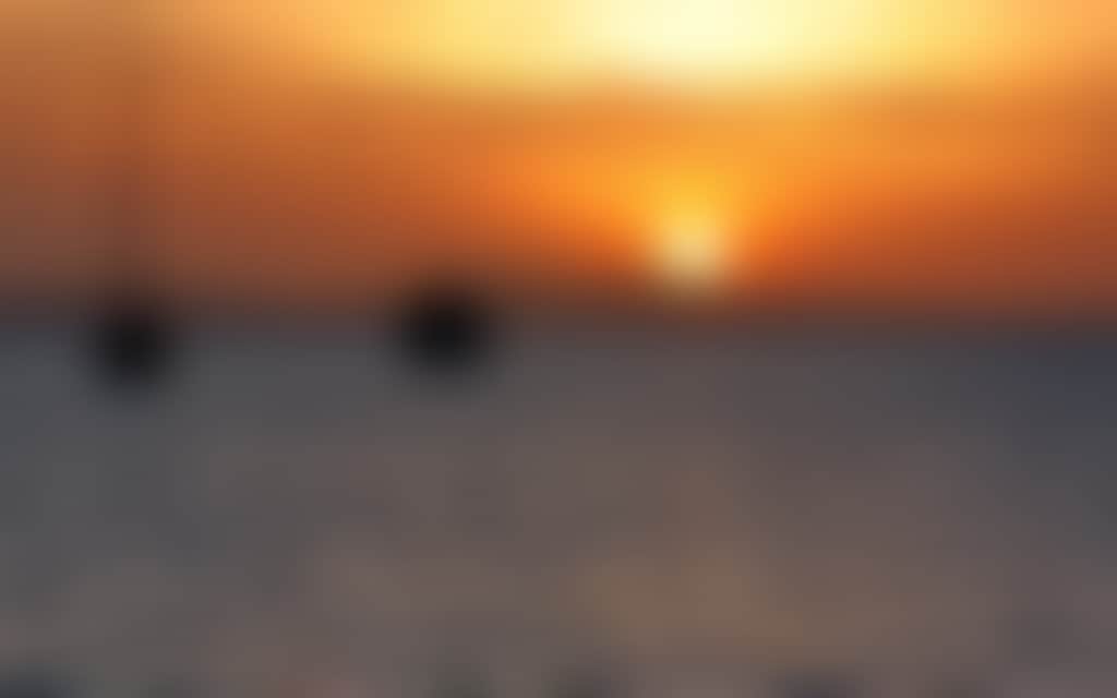Sunset over the ocean